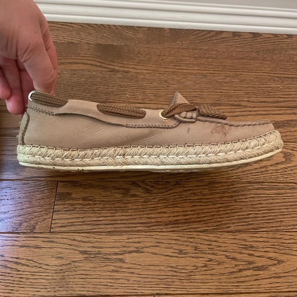 TOD’S Leather Lace Loafer Espadrille Shoes - Picture 10 of 16